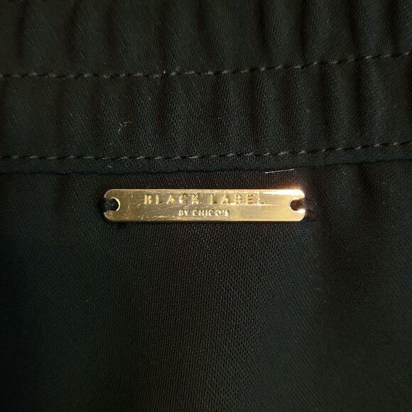 Chico's Chiffon Cargo Jogger Pants 2 R = L Cropped Pockets Zip Leg Hi Rise NWOT - Picture 5 of 15